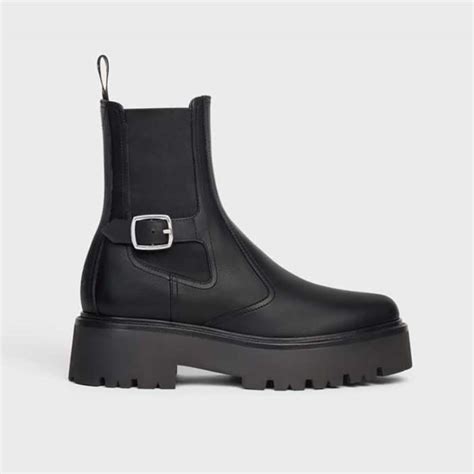 24s celine chelsea boots|Celine bulky laced up boot.